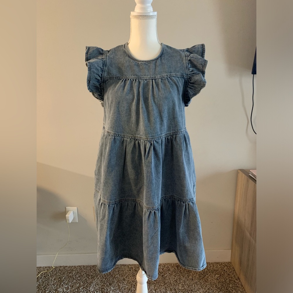 FashionNova Sweet Temptation Denim mini dress size medium